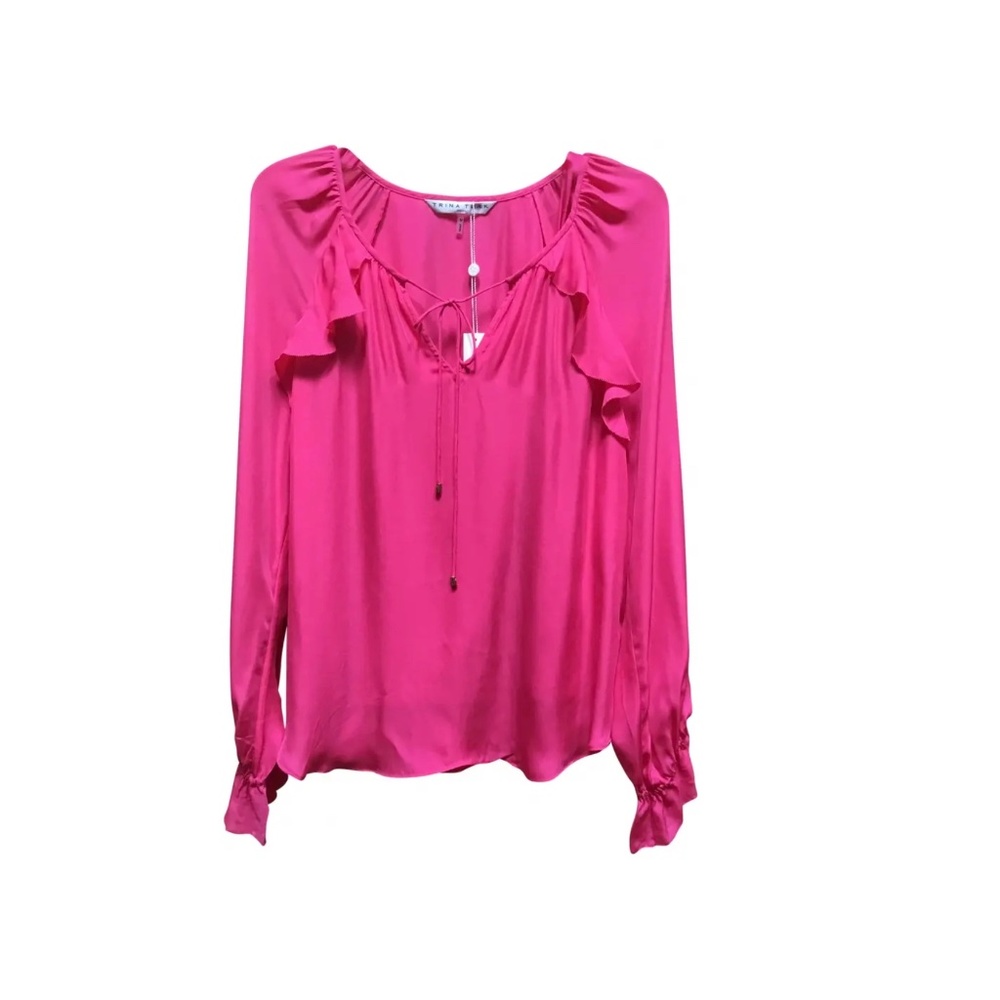 Trina Turk Magnolia Ruffle Trim Top